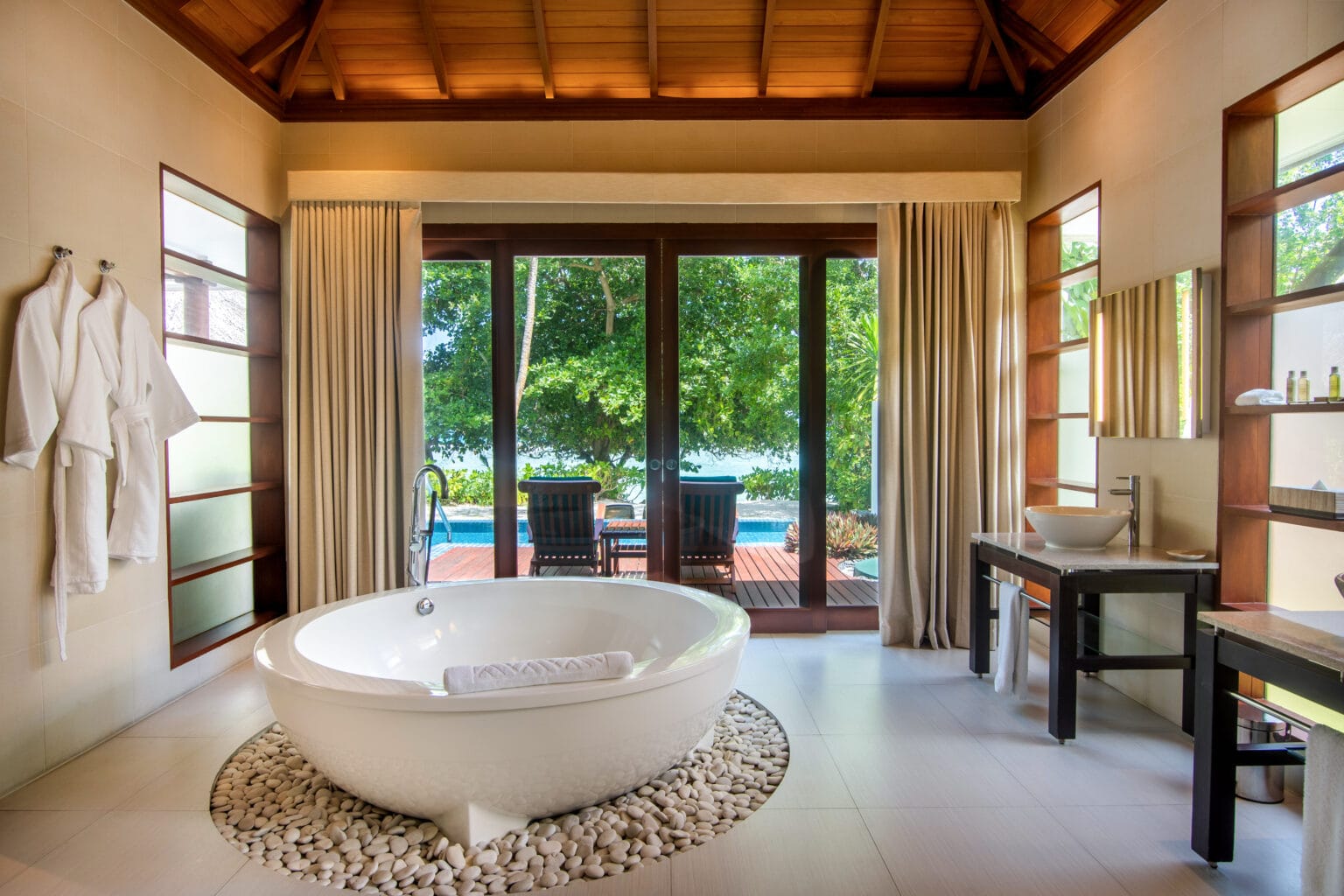 beach sanctuary pool villa bathroom