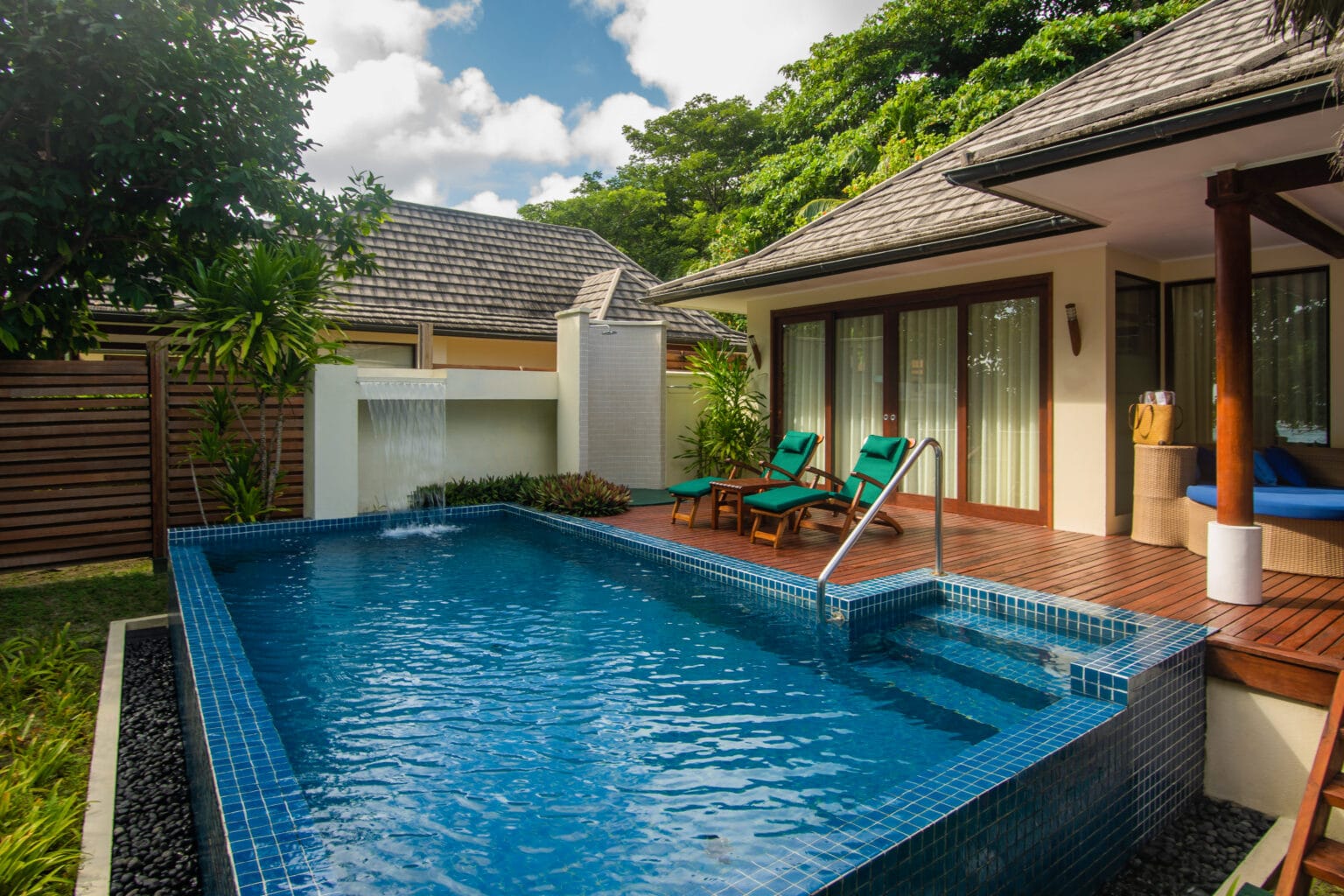 beach sanctuary pool villa deck