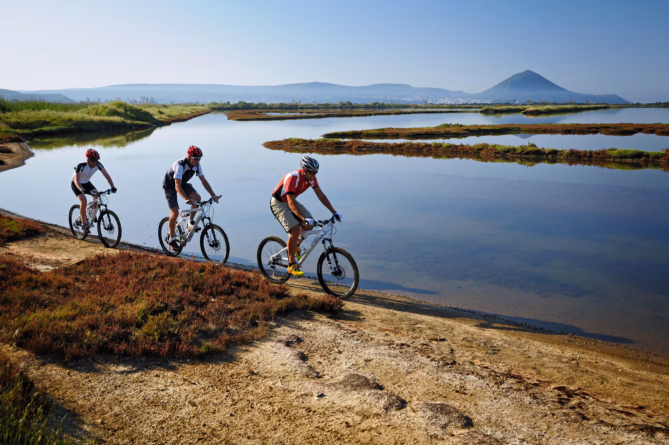 the westin costa navarino biking gialova lagoon