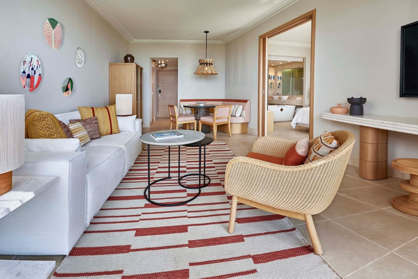 the westin costa navarino suite living rooom