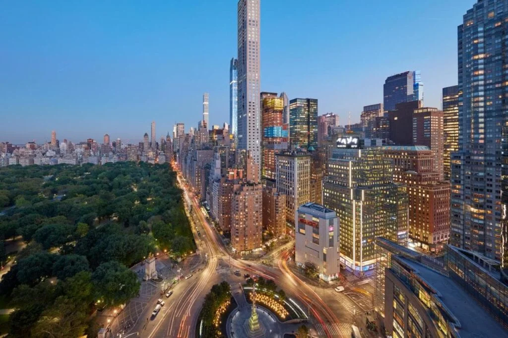 Mandarin Oriental, отель с видом на реку Гудзон, уникальная крыша в Нью-Йорке