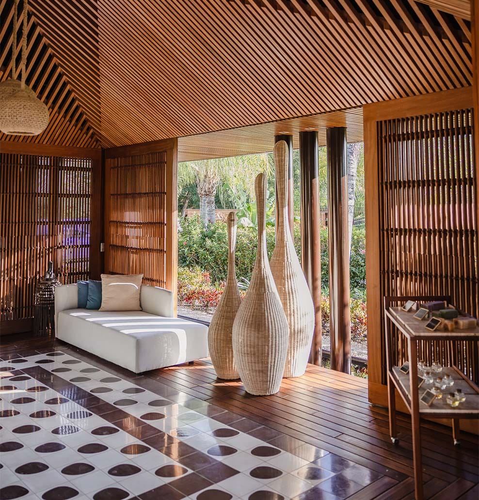 ani dominican republic resort arrival pavilion seating area