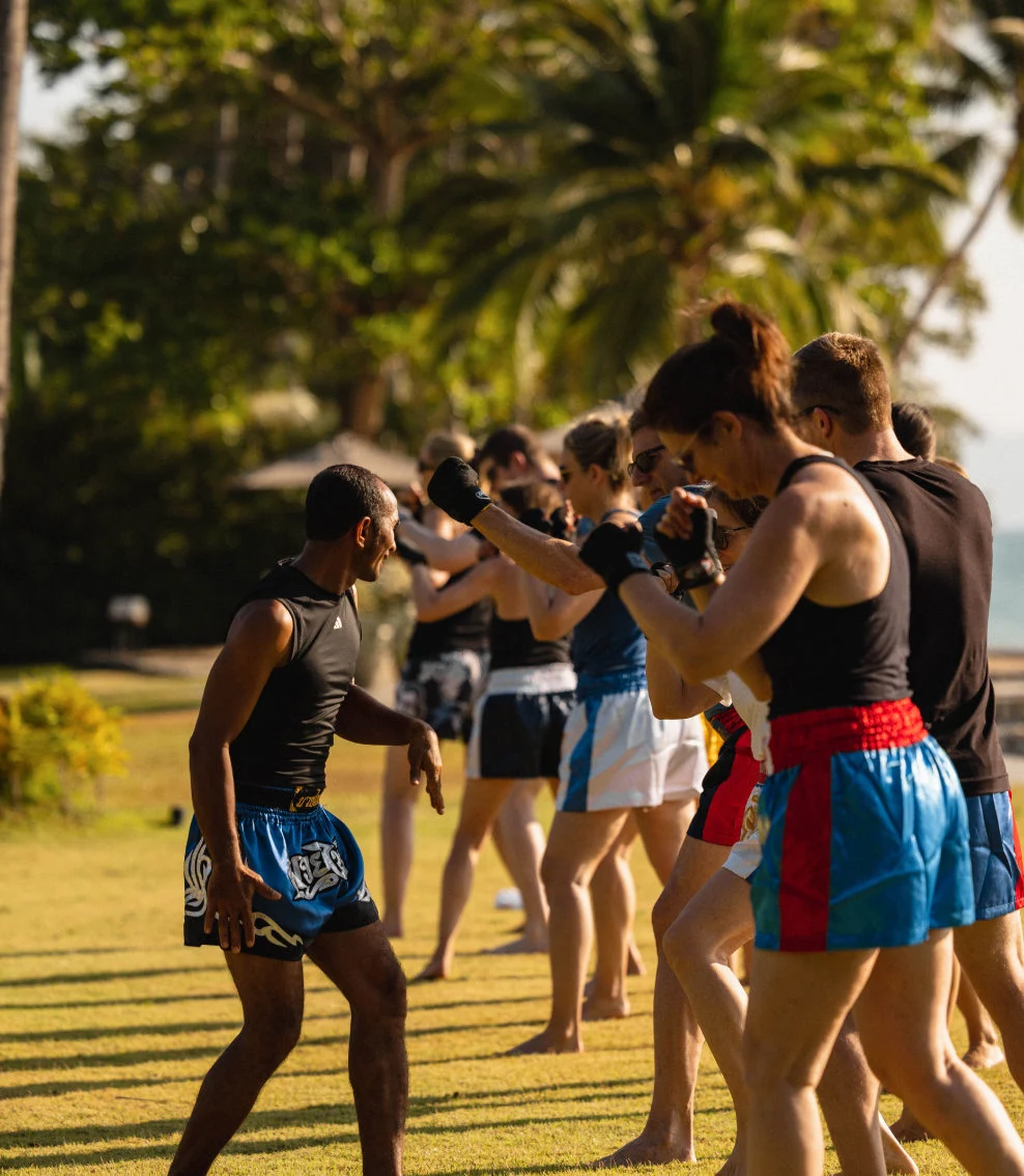 ani thailand private beach muai thai classes