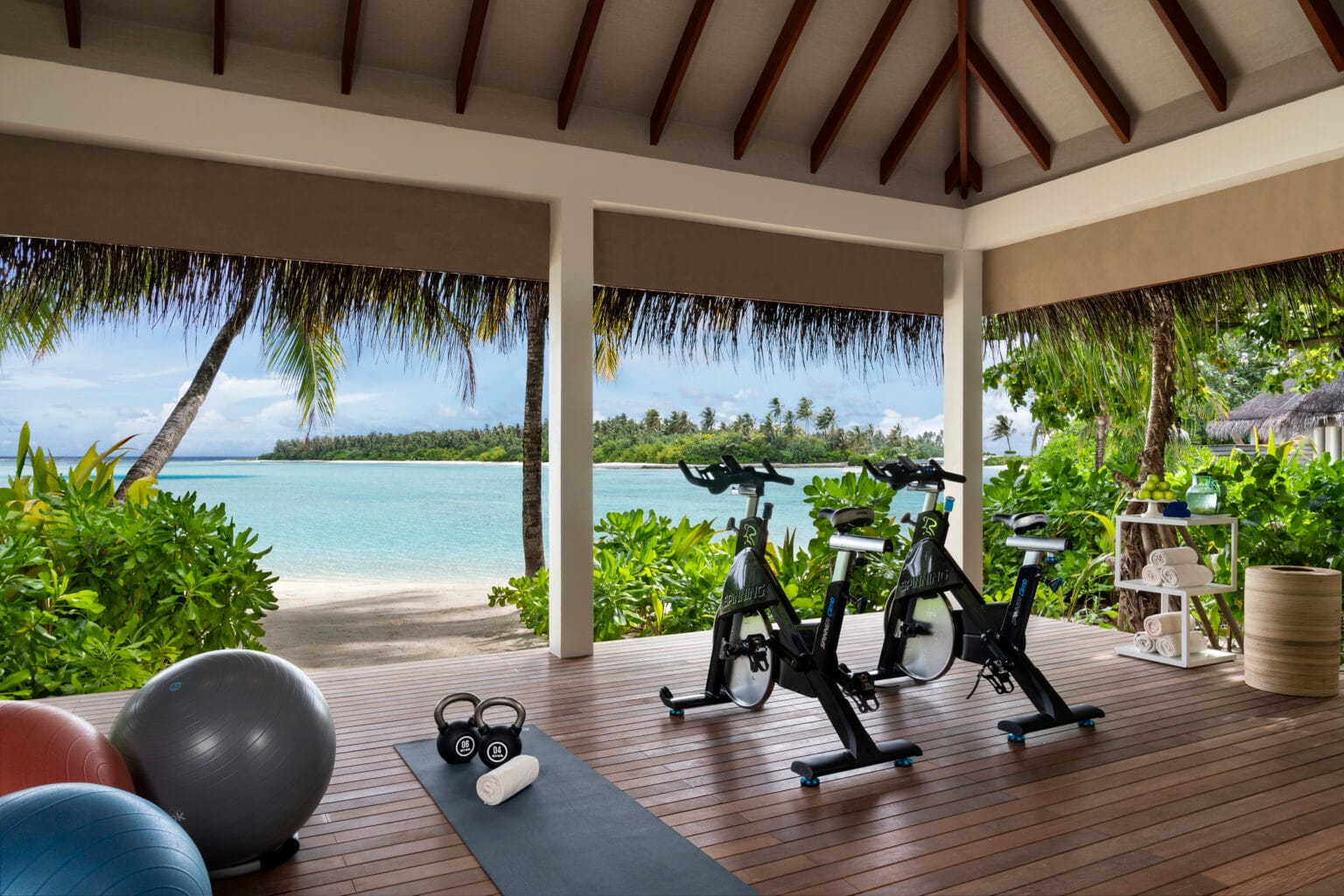 niyama private islands pump gym outdoor area