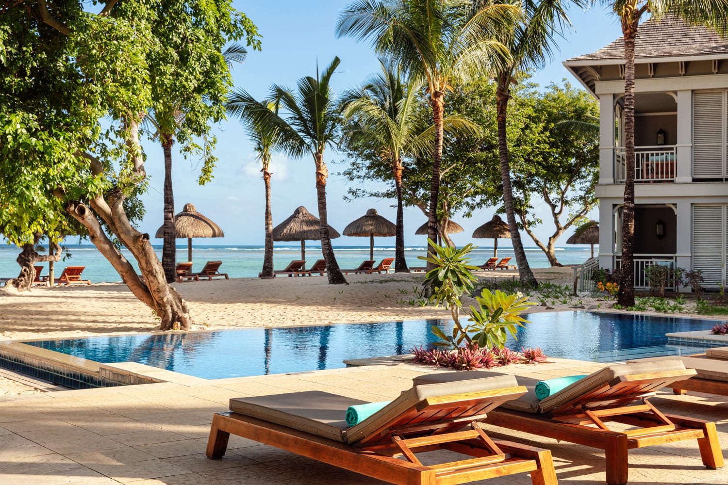 the st. regis le morne resort mauritius garden pool