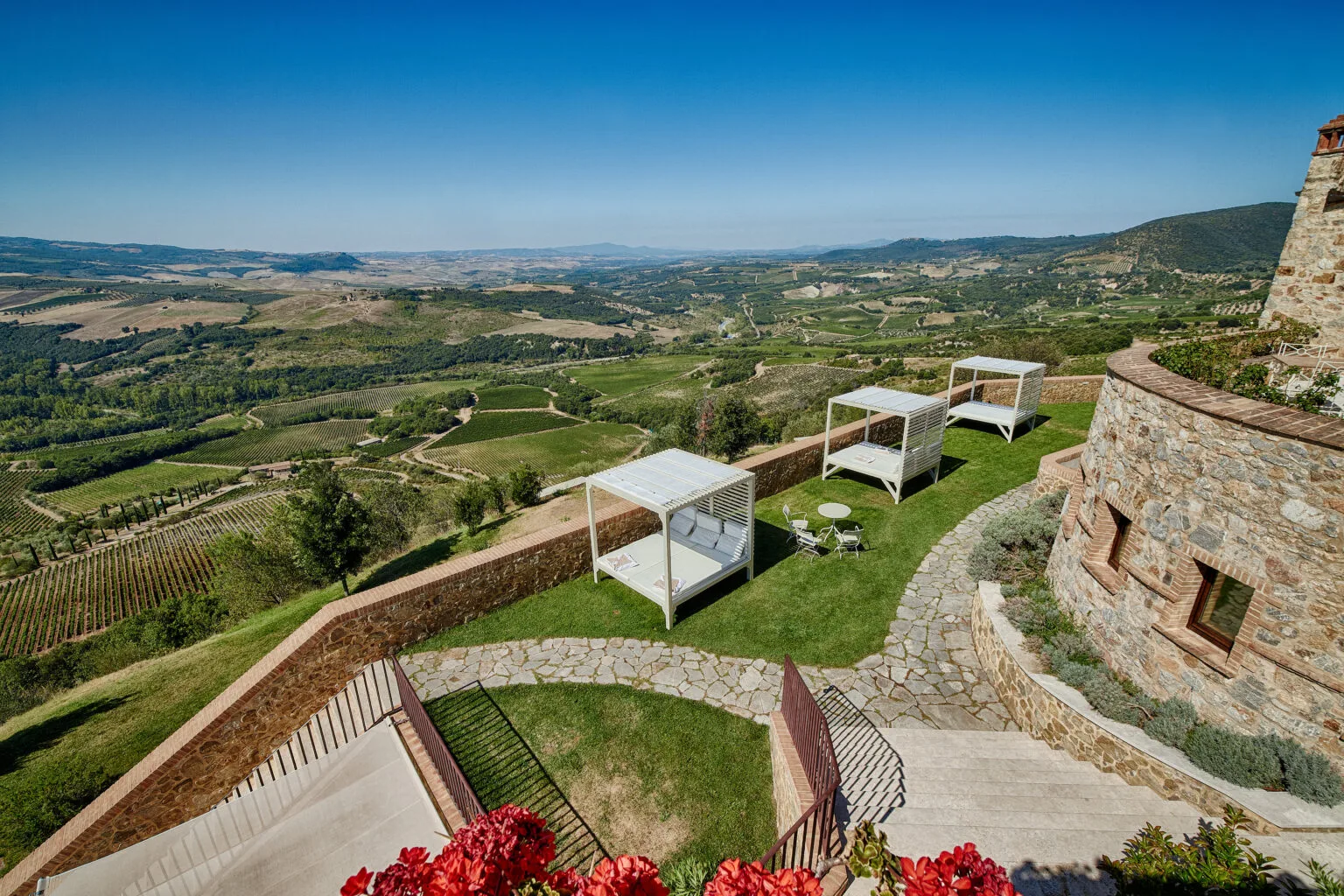 castello di velona зони загального користування захід сонця
