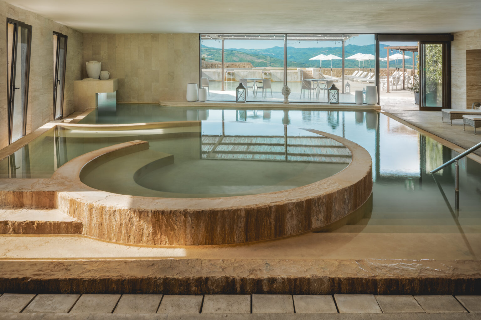 castello di velona indoor pools