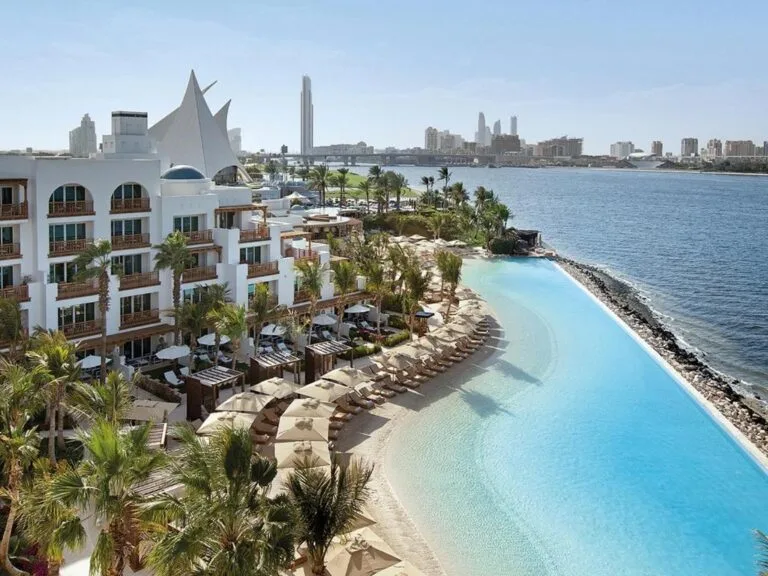 park hyatt dubai widok na resort z lotu ptaka