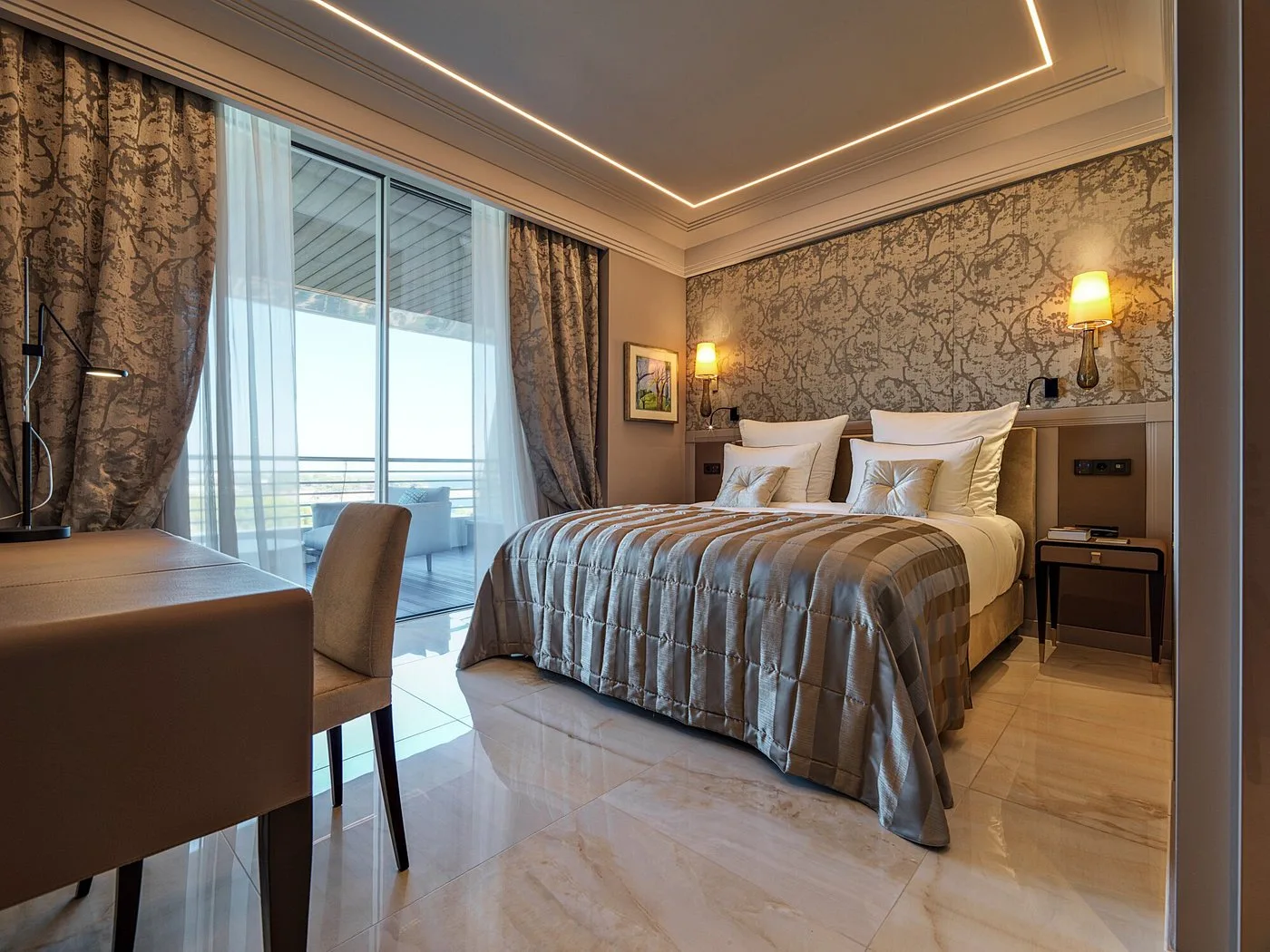 спальня готелю Alabriga та домашнього люкса