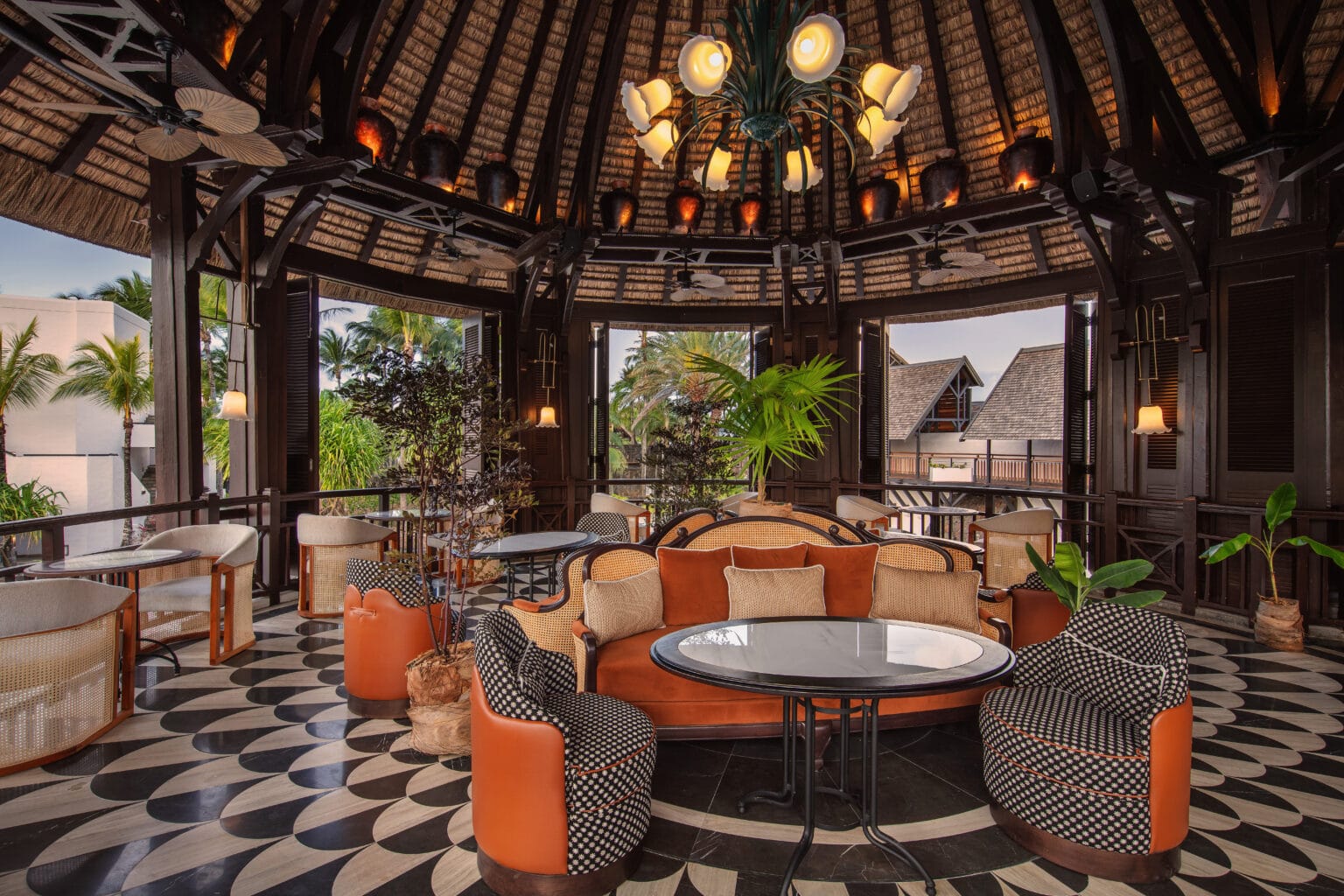 shangri la le touessrok mauritius safran restaurant lower section