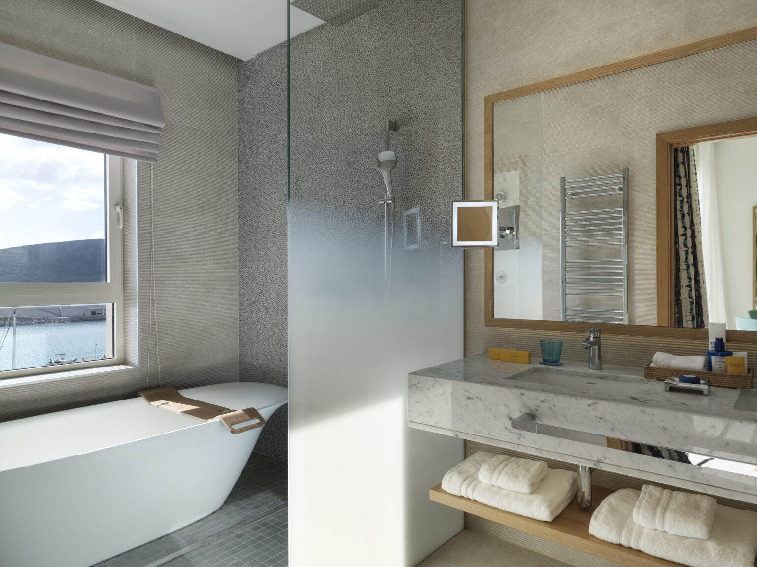 the chedi lustica bay montenegro grand deluxe room, bath