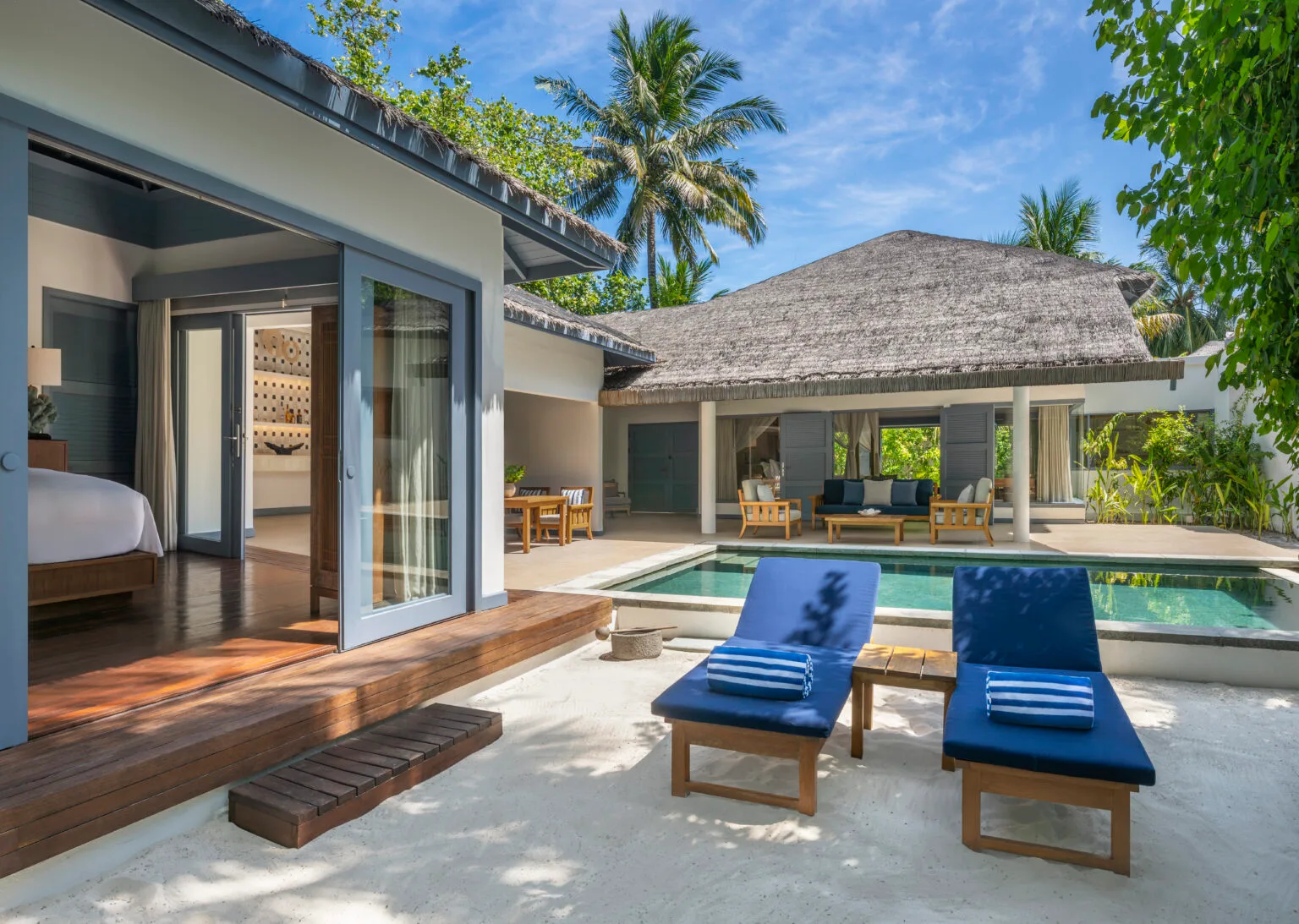 ak mlehp two bedroom family villa private pool sunlounger 01