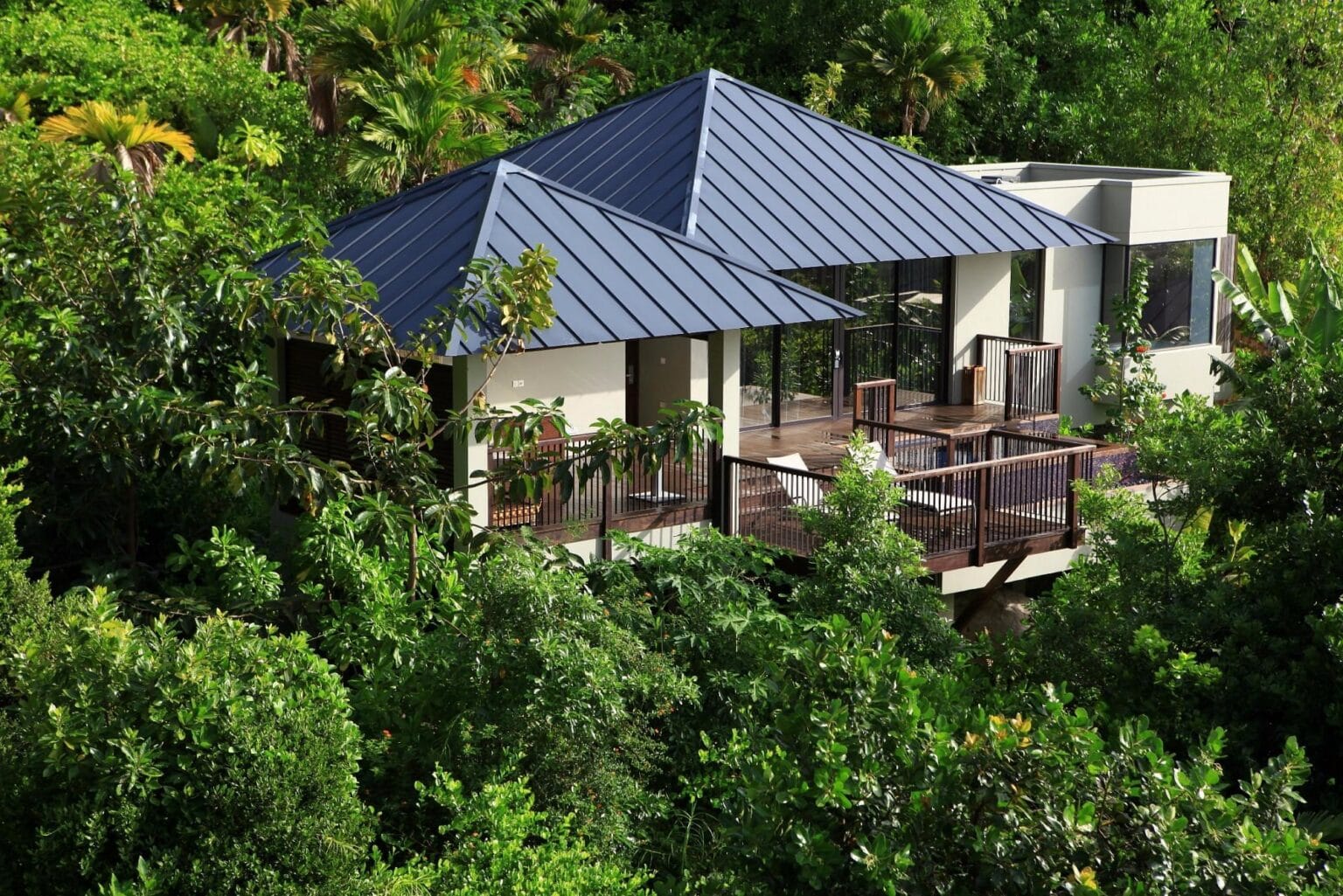 raffles seychelles pool villa exterior