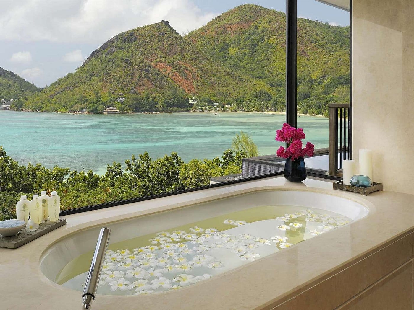 raffles seychelles suite wanna z widokiem