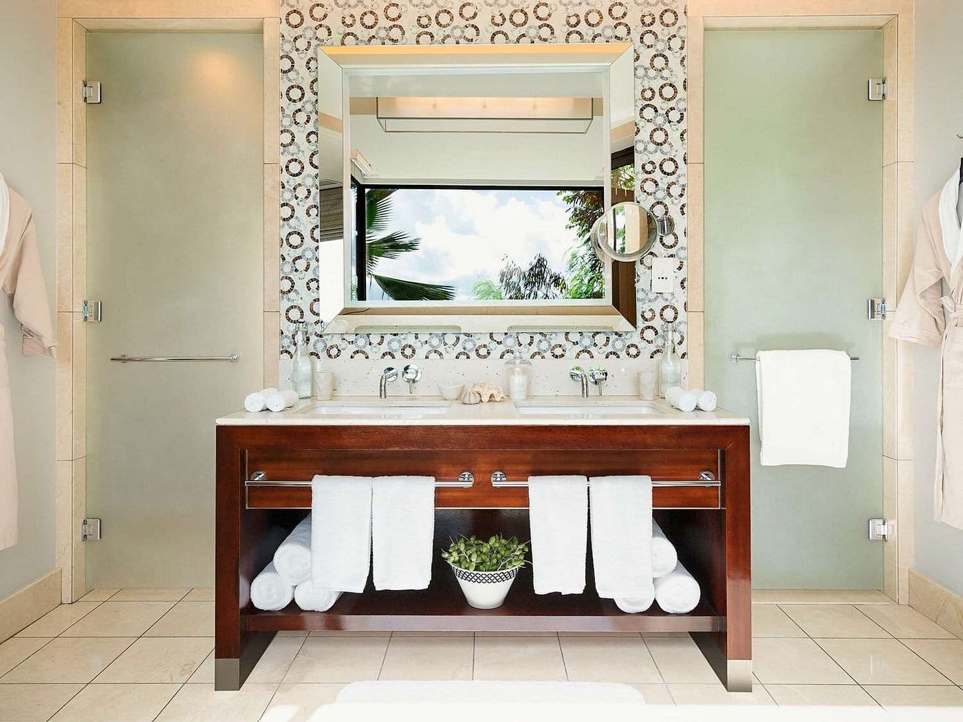 raffles seychelles guest room łazienka