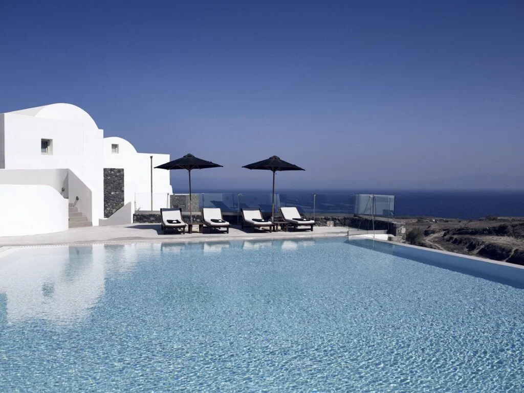 Santorini Holidays - Tailor-Made Family Holidays and Trips 2026 and 2027, Santorini - the Best Hotels with Pools in the Room, Romantic and Luxury Holidays in Greece - the Best Hotels in Santorini with Pools in the Room, Trips and Tours to the Most Beautiful Aegean Islands in Greece, The Best Hotels in Santorini, Santorini Holidays for the Most Demanding - Large Hotel Villas with Pools and Service, Ritz Carlton Yacht Collection Cruises with a Stop in Santorini