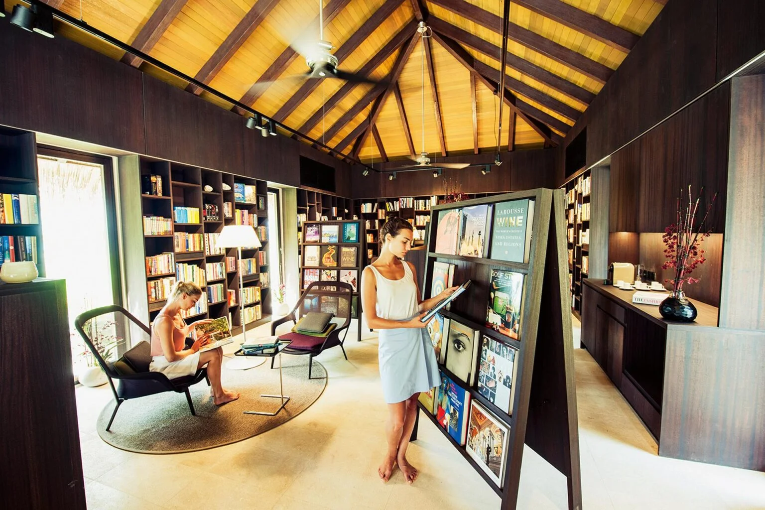 hotel library