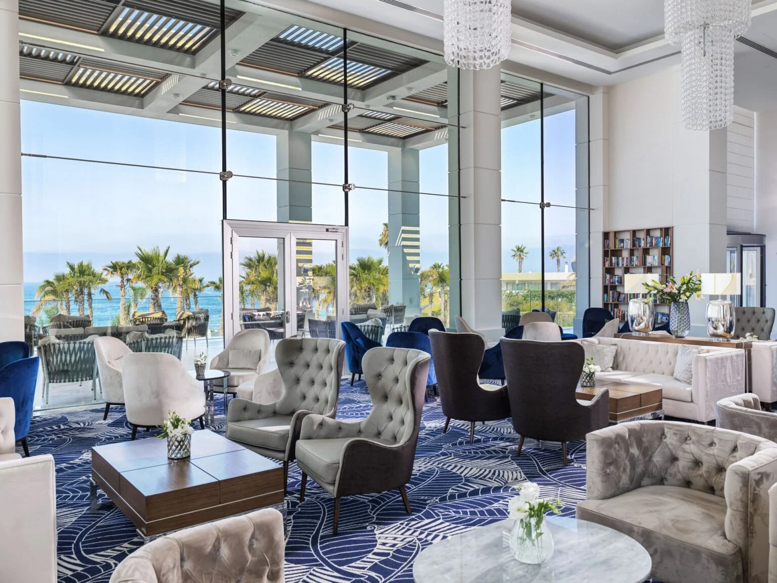 indoor spacious restaurant with sea view Amavi, MadeForTwo Hotels