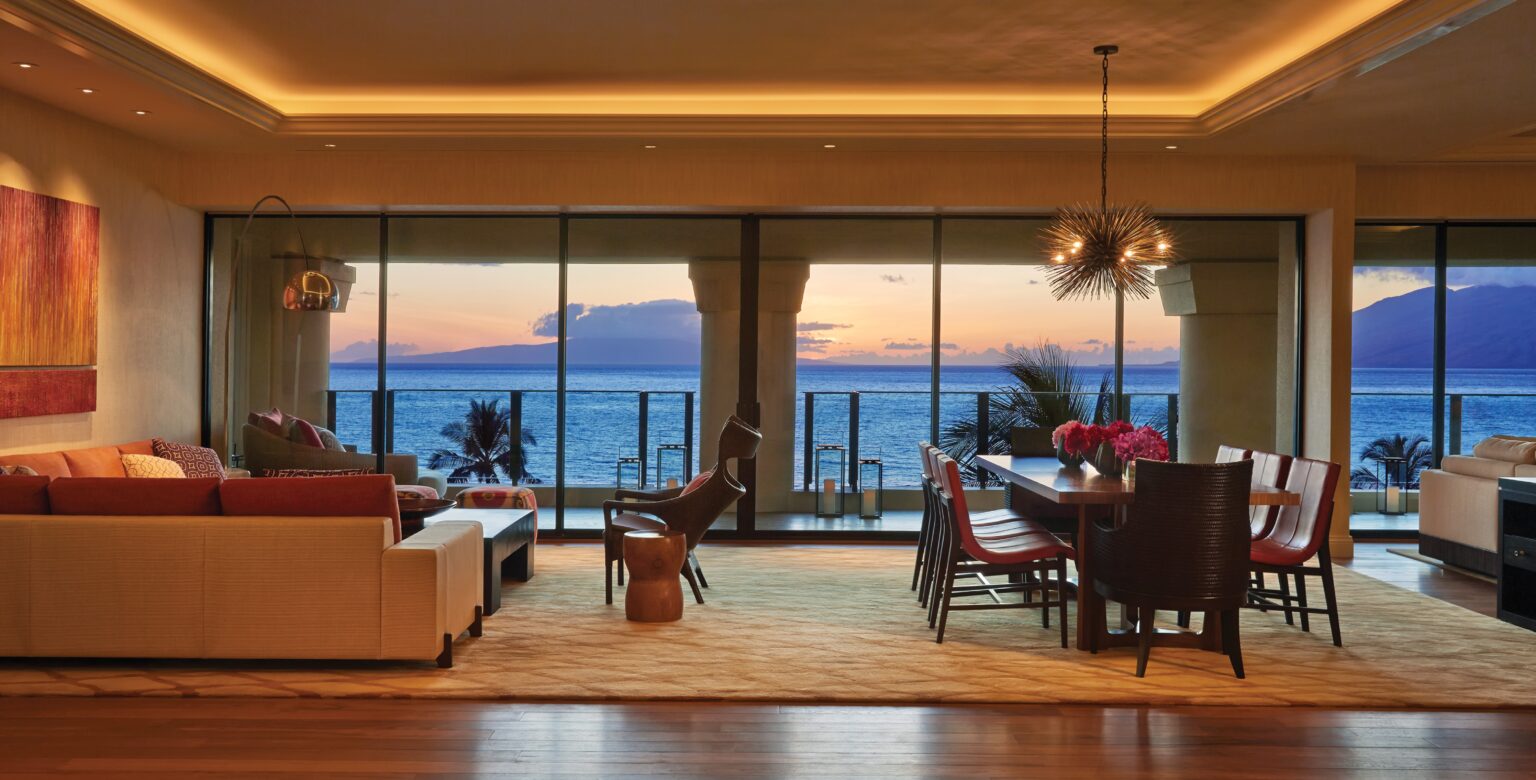 apartament o zachodzie słońca Four Seasons Resort Maui at Wailea