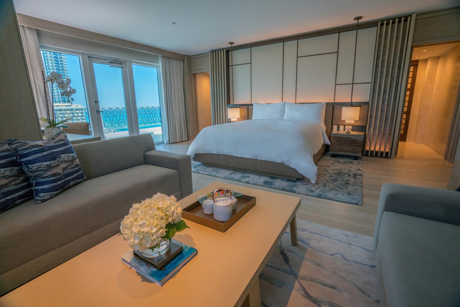 Nobu Hotel Miami Beach sypialnia