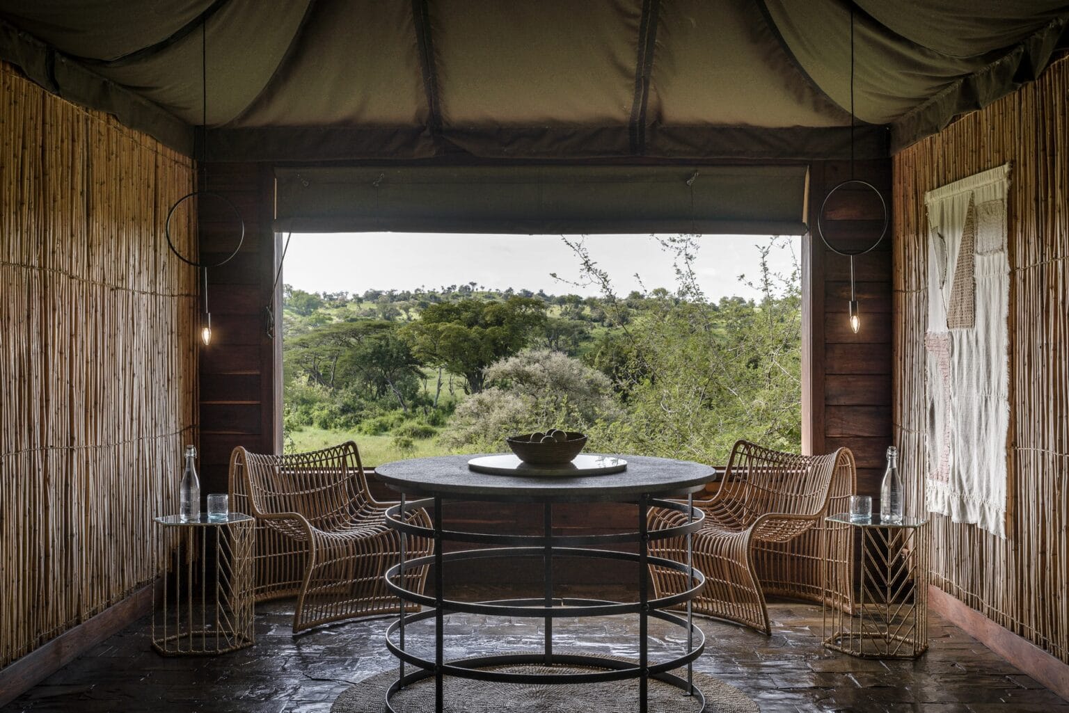 Singita Faru Faru Lodge pokój z widokiem