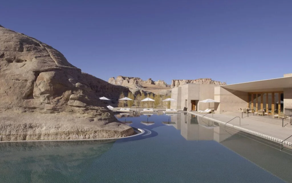 Amangiri building and swimming pool