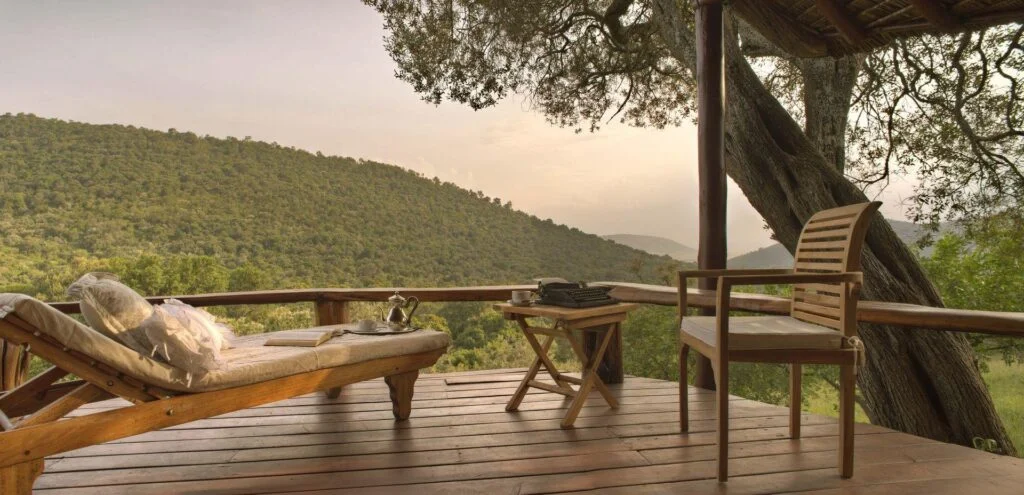 Saruni Mara view of nature from the terrace