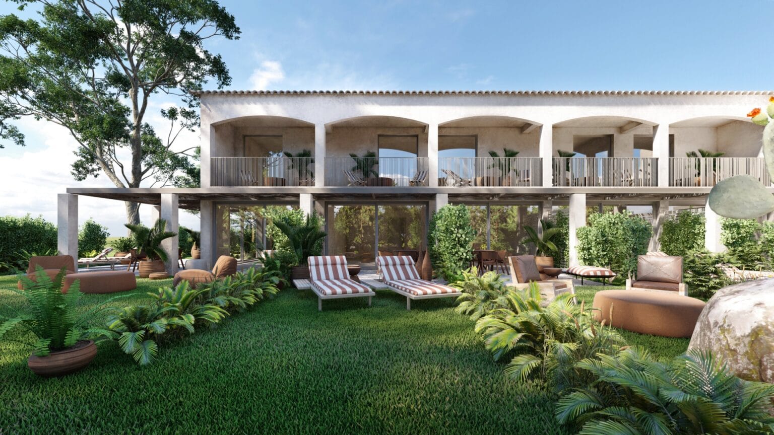 miejsce na wypoczynek przed hotelem Domes Aulūs Zante, Autograph Collection