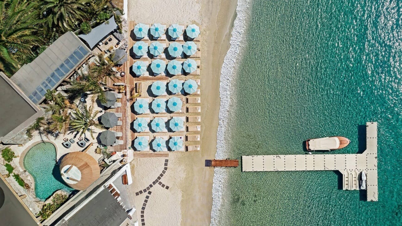 hotel dla dorosłych Kensho Ornos, Grecja Mykonos plaża