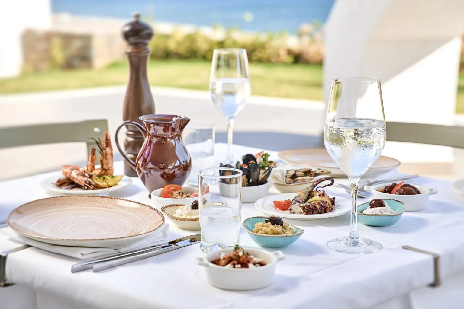 luksusowy hotel na Rodos tylko dla dorosłych Mayia Exclusive Resort & Spa w Kiotari przykładowe dania