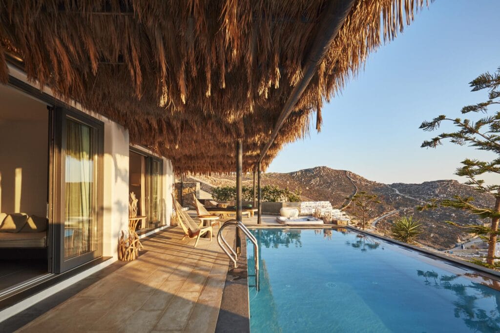 Udogodnienia hotelu Myconian Utopia Relais & Chateaux i atrakcje w okolicy,Myconian Utopia Relais & Chateaux,Elia,Mykonos,Grecja,Poznaj wyjątkowy hotel na Mykonos - Myconian Utopia Relais & Chateaux