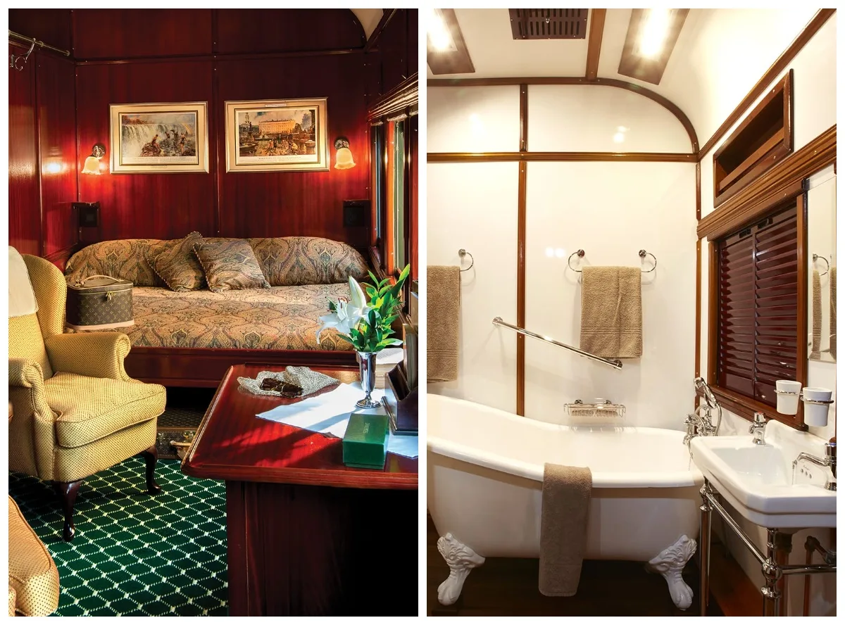 путешествие на поезде по железной дороге Ровос