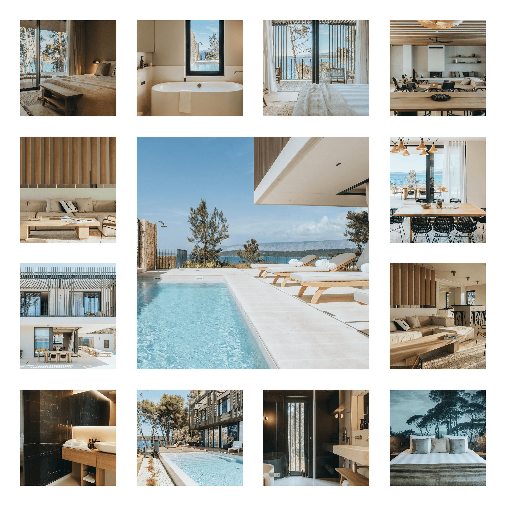 Wille w Chorwacji na wynajem, maslina resort na wakacje w Chorwacji, villa borovina, villa uvala, villa litica wynajem willi w Chorwacji