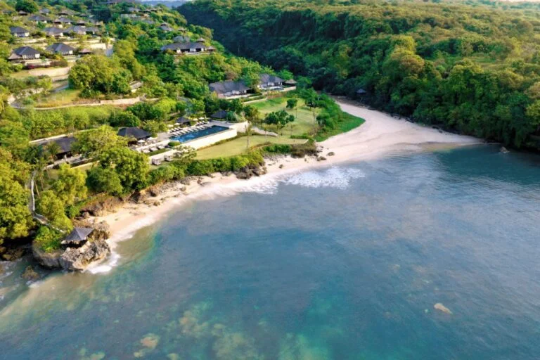 Raffles Bali, вид сверху, частный пляж