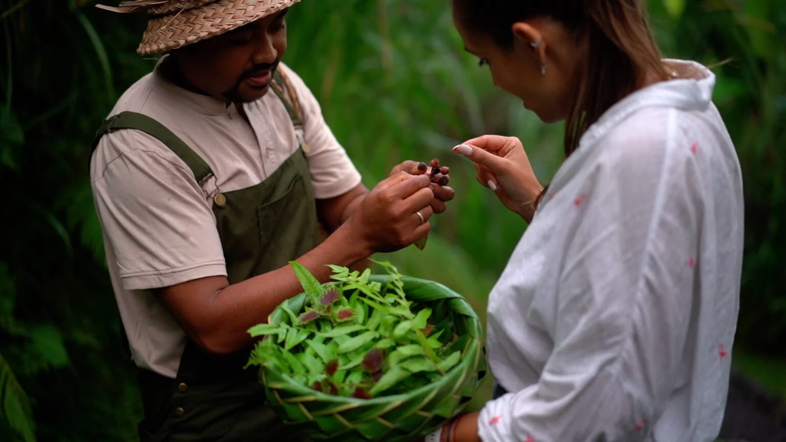 learning about local Bali cuisine and spices