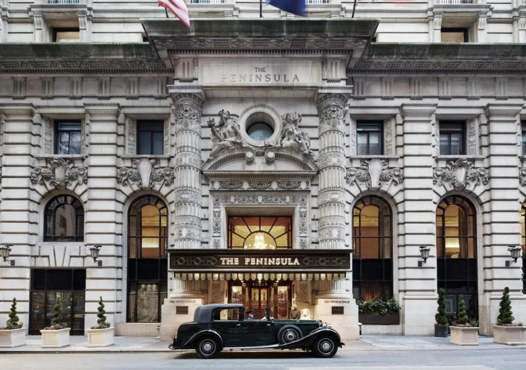 The Peninsula New York, уникальный отель на Манхэттене, отель, известный своими кинопродукциями в Нью-Йорке