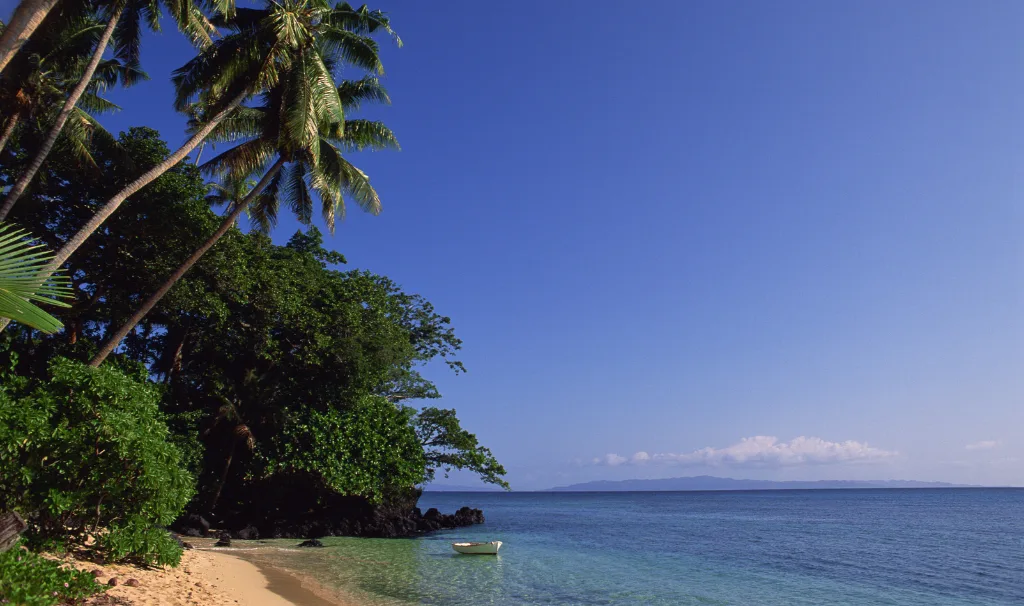 The picturesque island of Taveuni in Fiji