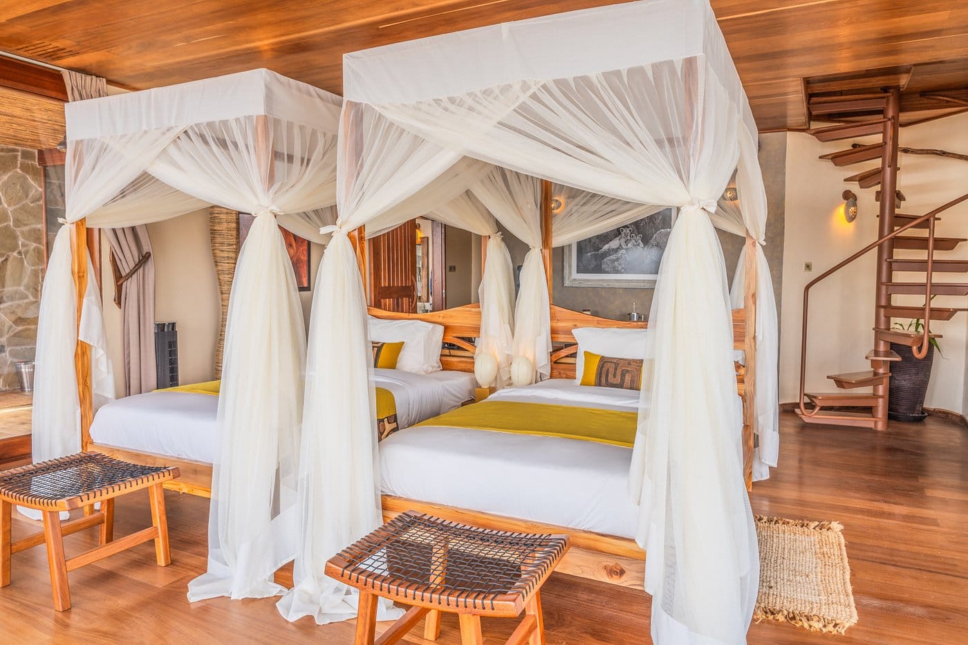 soroi lions bluff lodge sypialnia twin beds