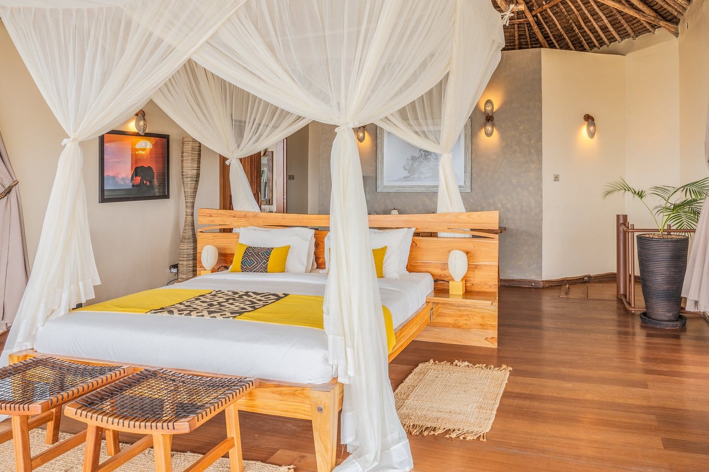 soroi lions bluff lodge sypialnia
