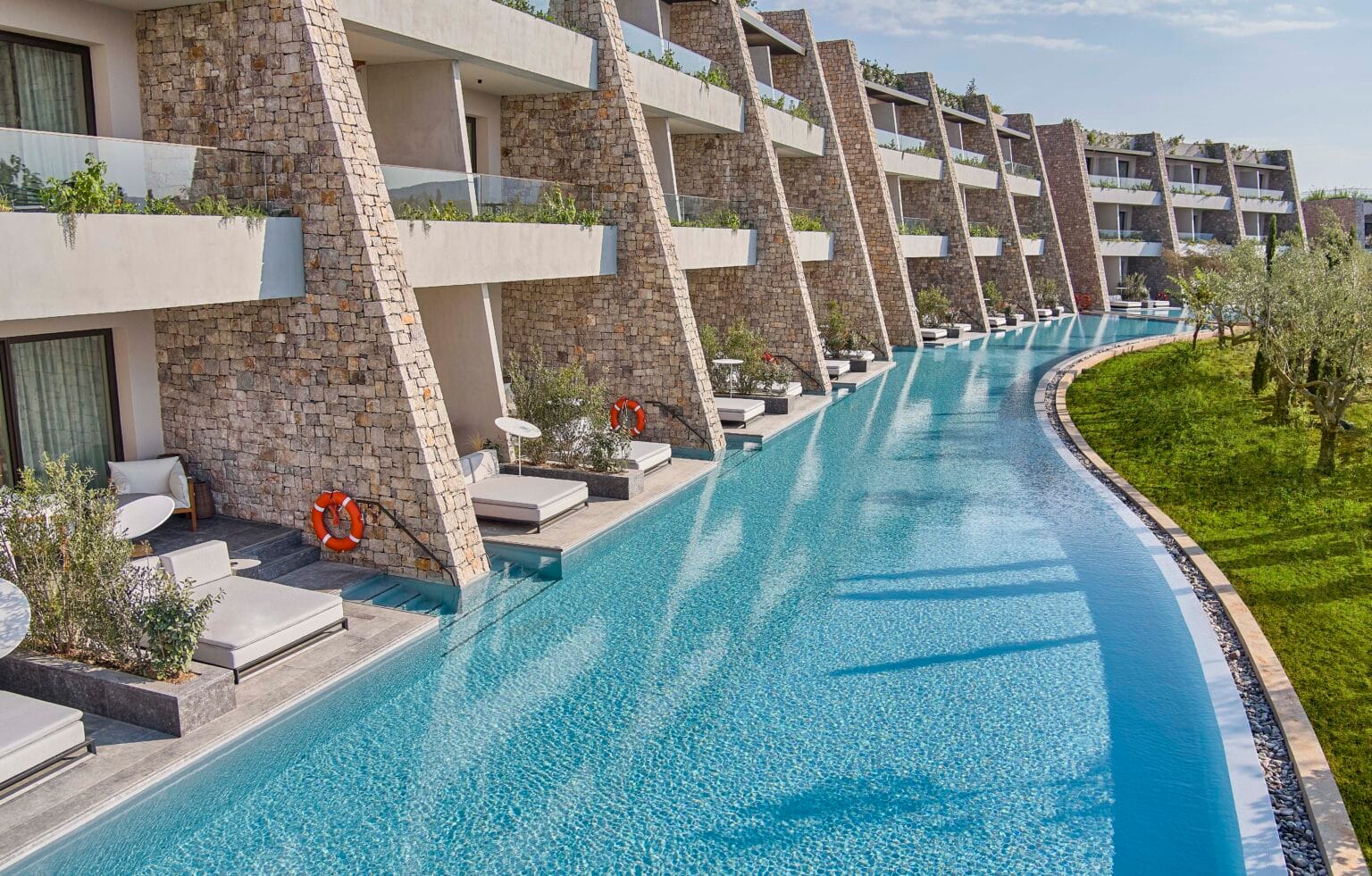 w costa navarino swim up rooms exterior
