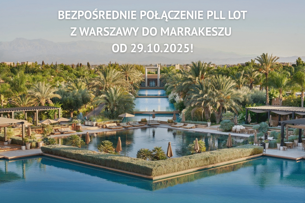 ✈️ direct flights from Warsaw to Marrakesh from October 29.10th!