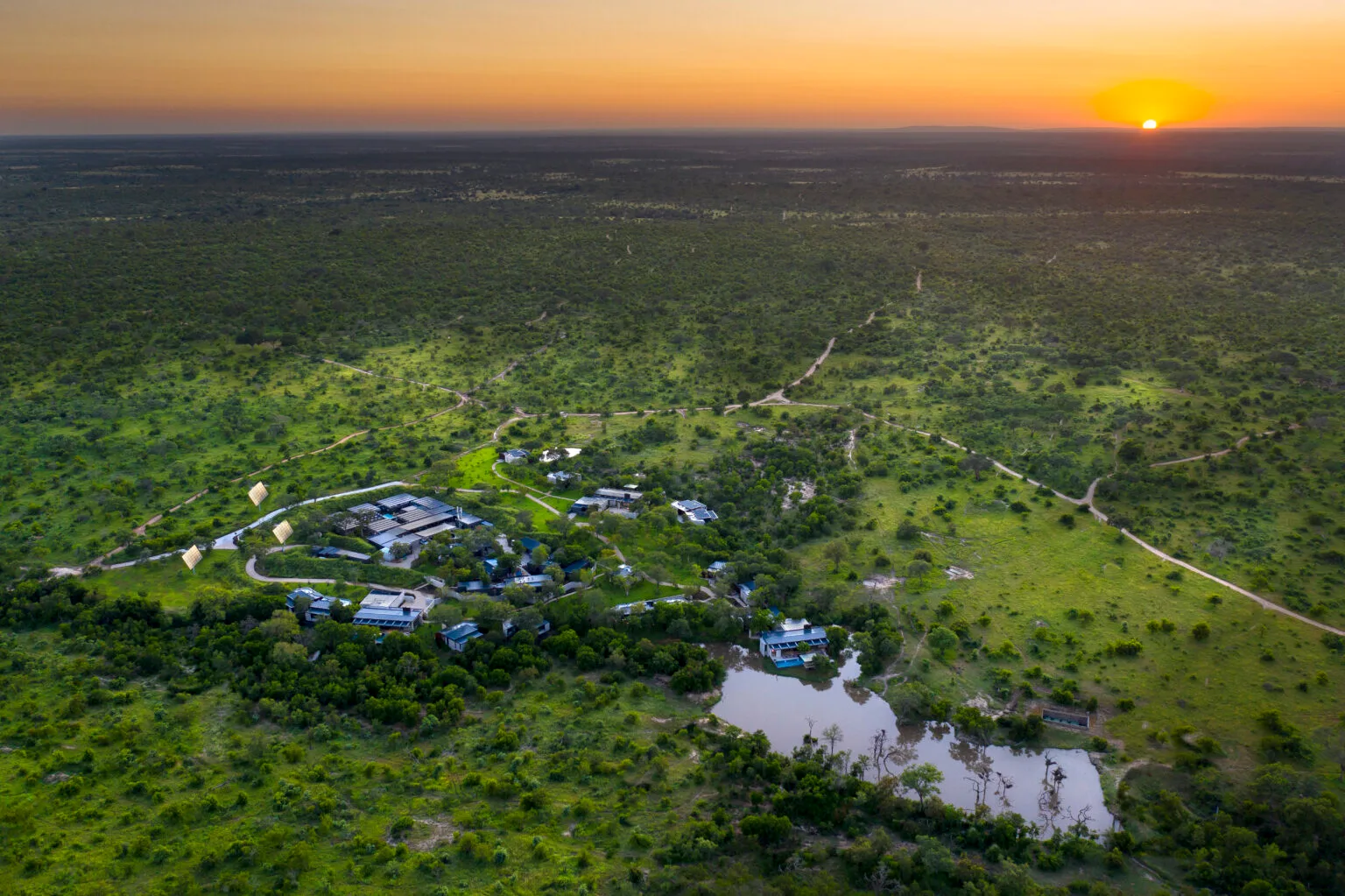 cheetah plains widok z lotu ptaka