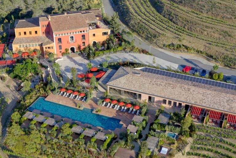 gran hotel mas d'en bruno widok z góry na hotel