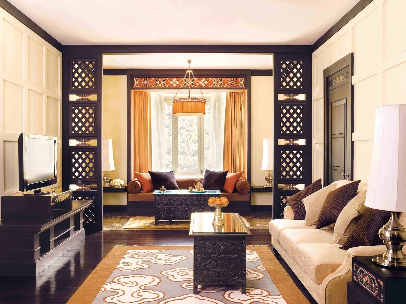 pemako thimphu deluxe suite living room
