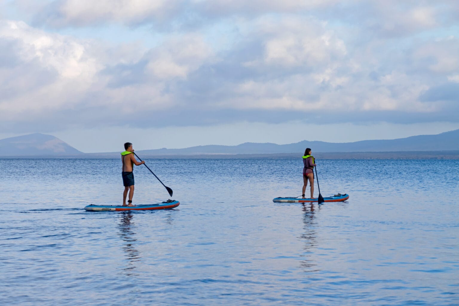stand up paddle board hermes galapagos mege catamaran
