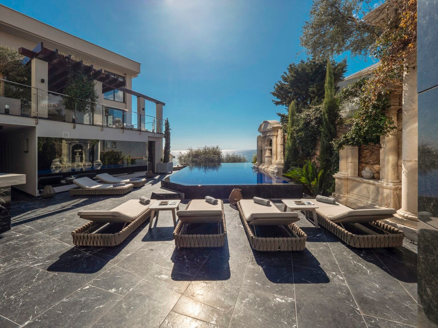 villa geba boutique hotel infinity swimming pool 2