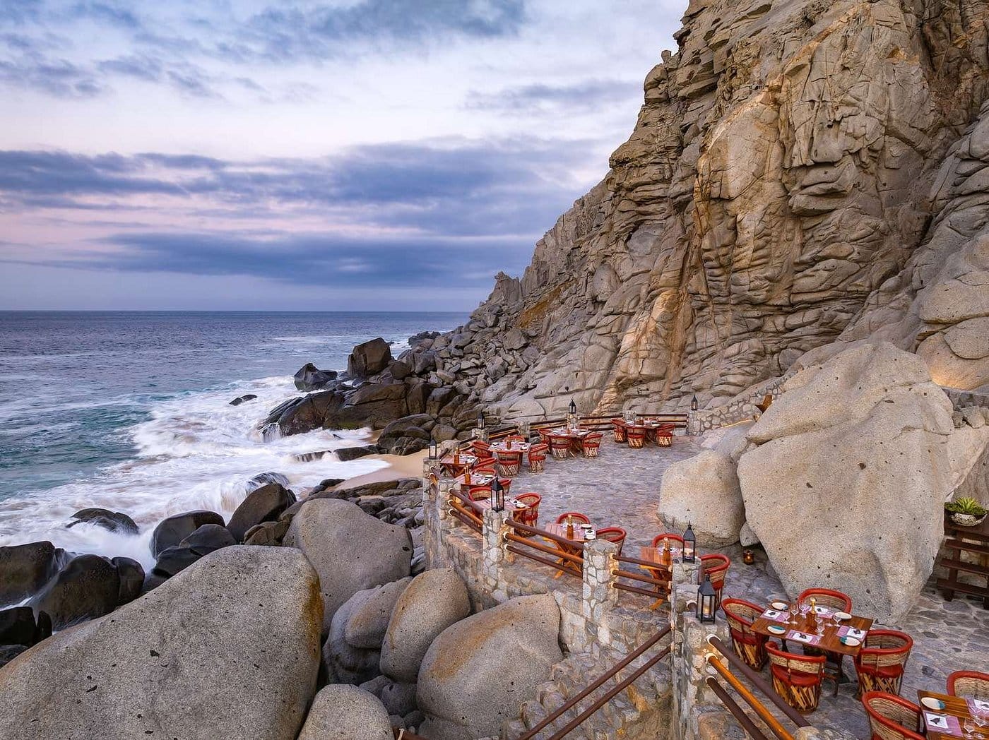 waldorf astoria los cabos pedregal restauracja na zewnątrz