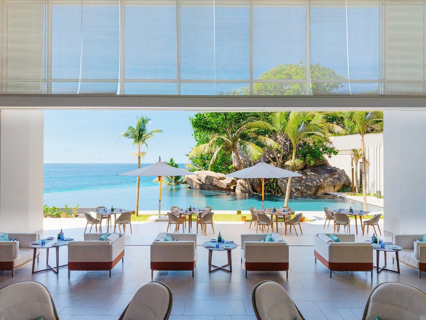 cheval blanc seychelles restauracja na dworze