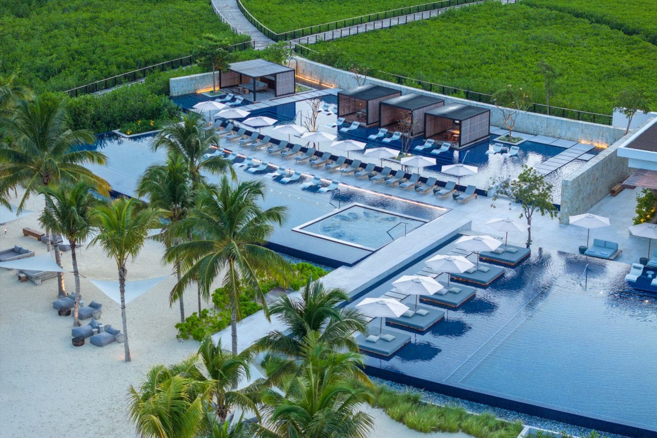 the st. regis kanai resort riviera maya family pool