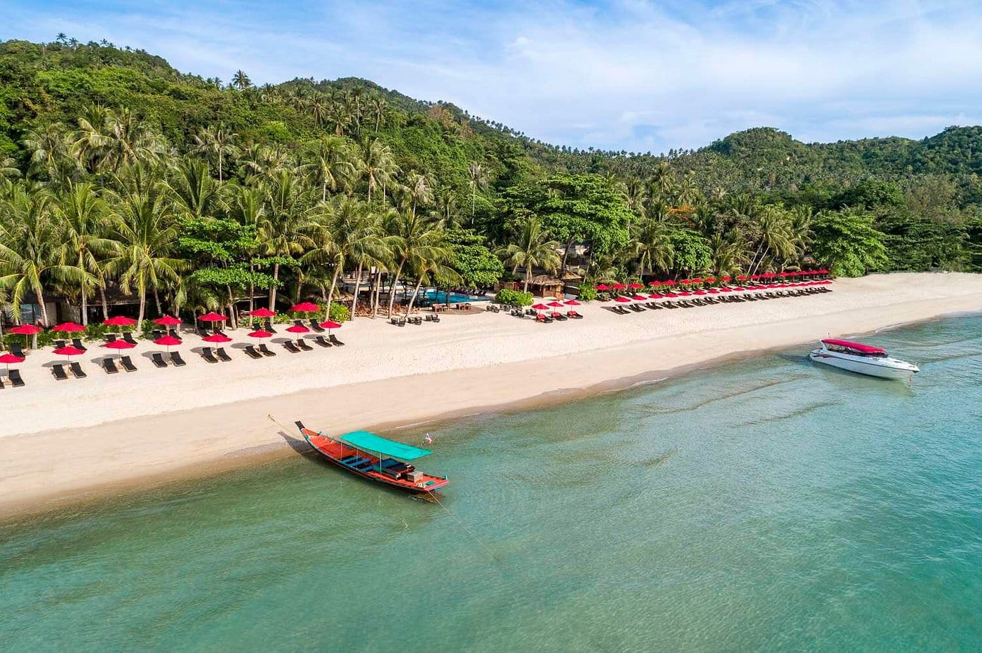 anantara rasananda koh phangan aerial view of the beach